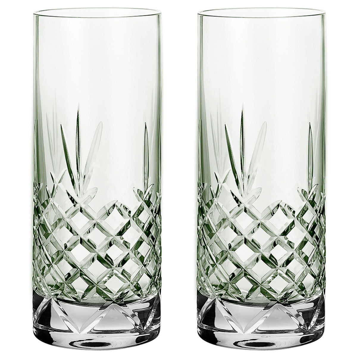 Frederik Bagger Crispy highballglas i krystalglas, farven emerald