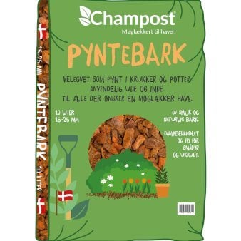 Se Pyntebark fra Champost® 10 liter sæk, 15- 25 mm. ✔ Kæmpe udvalg i  Champost - Køb online på udsalg og tilbud lige nu ✔ Hurtig levering: 1 - 2 Hverdage samt billig fragt - Varenummer: PTT-99717 og barcode / Ean:  på lager - Udsalg på Flis og bark > Pyntebark/Pinjebark Spar op til 66% - Over 1334 design mærker på udsalg
