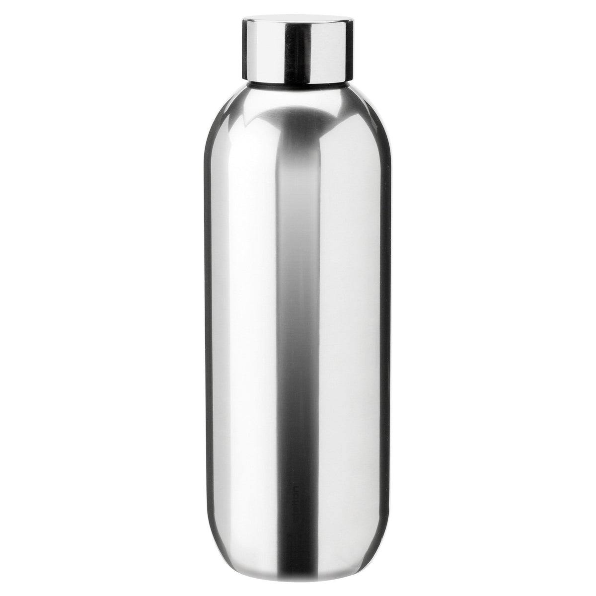 Stelton Keep Cool drikkeflaske på 0,6 liter i rustfrit stål, farven steel