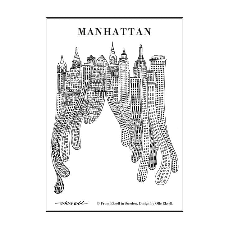 Se Olle Eksell Manhattan plakat 50 x 70 cm ❤ Stort online udvalg i Olle Eksell ❤ Meget billig fragt og hurtig levering: 1 - 2 hverdage - Varenummer: NDN-17830-01 og barcode / Ean: &