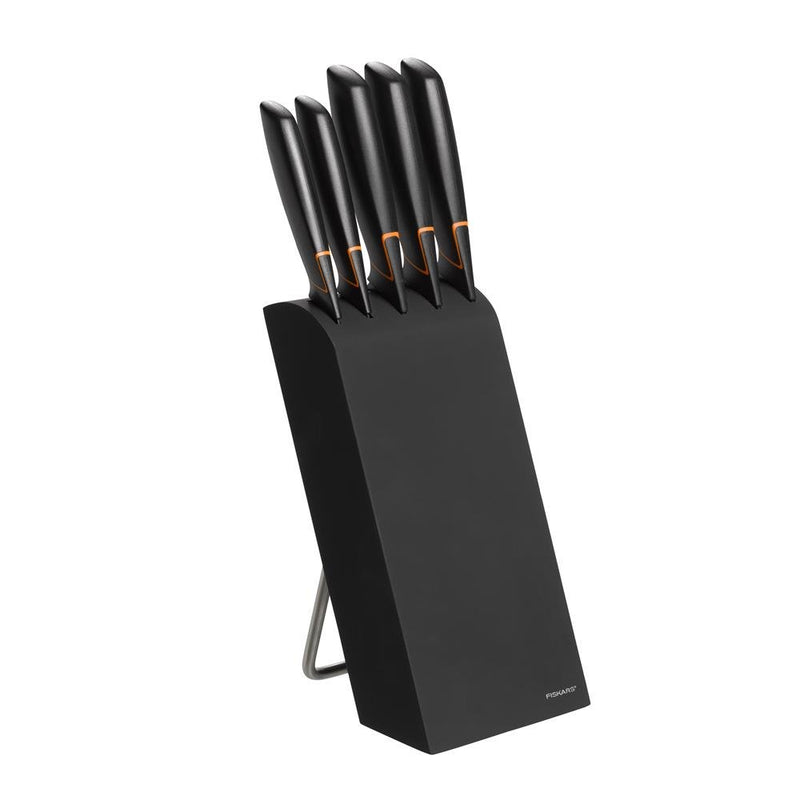 Se Fiskars Edge knivblok med 5 knive sort ✔ Kæmpe udvalg i Fiskars ✔ Hurtig levering: 1 - 2 Hverdage samt billig fragt - Varenummer: KTT-23858-01 og barcode / Ean: &