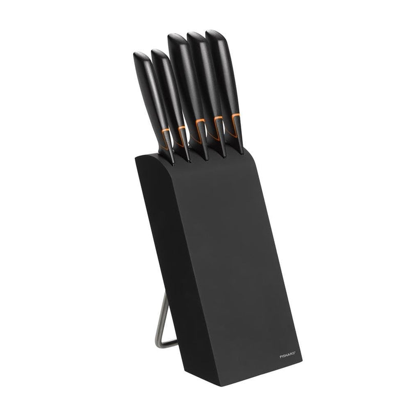 Se Fiskars Edge knivblok med 5 knive sort ✔ Kæmpe udvalg i Fiskars ✔ Hurtig levering: 1 - 2 Hverdage samt billig fragt - Varenummer: NDN-23858-01 og barcode / Ean: &