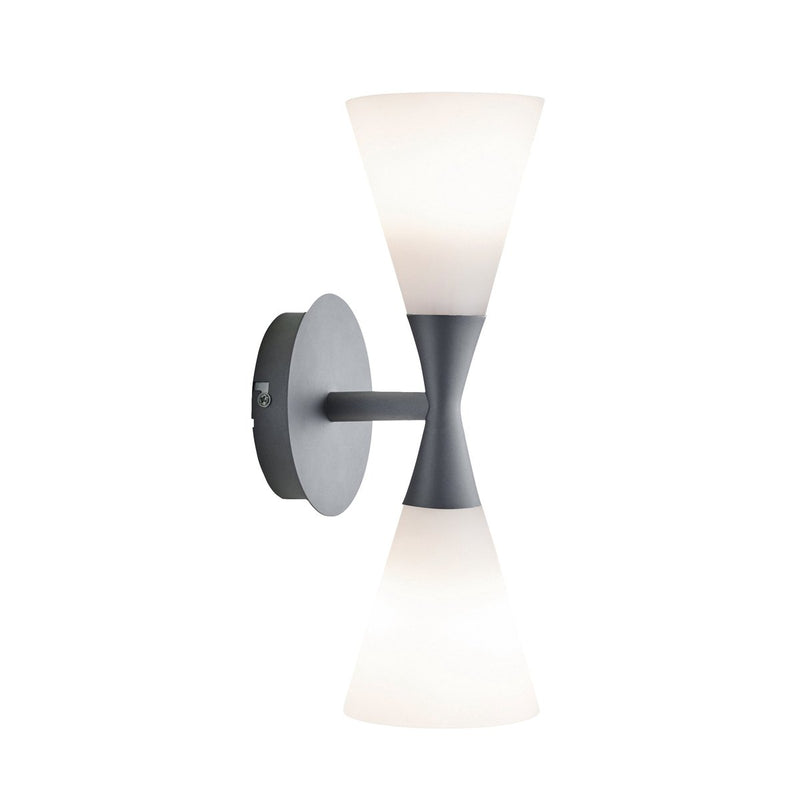 Se Herstal Harlekin duo væglampe grafitgrå-hvid ✔ Kæmpe udvalg i Herstal ✔ Hurtig levering: 1 - 2 Hverdage samt billig fragt - Varenummer: KTT-24447-03 og barcode / Ean: &
