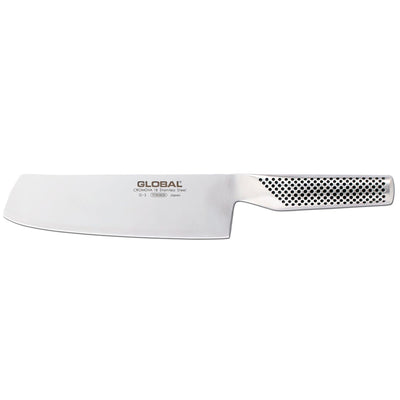 Se Global Global G-5 grøntsagskniv bred 18 cm Rustfrit stål ❤ Stort online udvalg i Global ❤ Meget billig fragt og hurtig levering: 1 - 2 hverdage - Varenummer: NDN-25868-01 og barcode / Ean: '4943691805485 på lager - Udsalg på Home & Garden - Kitchen & Dining - Kitchen Tools & Utensils - Kitchen Knives Spar op til 51% - Over 1334 design mærker på udsalg
