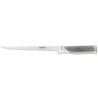 Se Global Global G-41 filétkniv 21 cm stiv Rustfrit stål ✔ Kæmpe udvalg i Global ✔ Hurtig levering: 1 - 2 Hverdage samt billig fragt - Varenummer: KTT-25909-01 og barcode / Ean: '4943691841445 på lager - Udsalg på Køkken & madlavning - Køkkenknive & Knivtilbehør - Filetknive Spar op til 62% - Over 1354 design mærker på udsalg