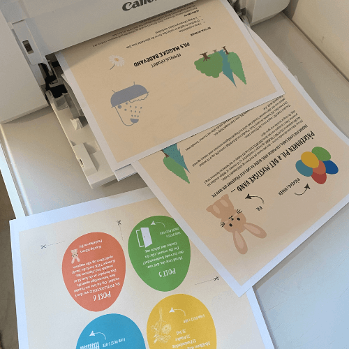Æggejagt til børn med påskeharen Pil fra Nordic Simply, print selv