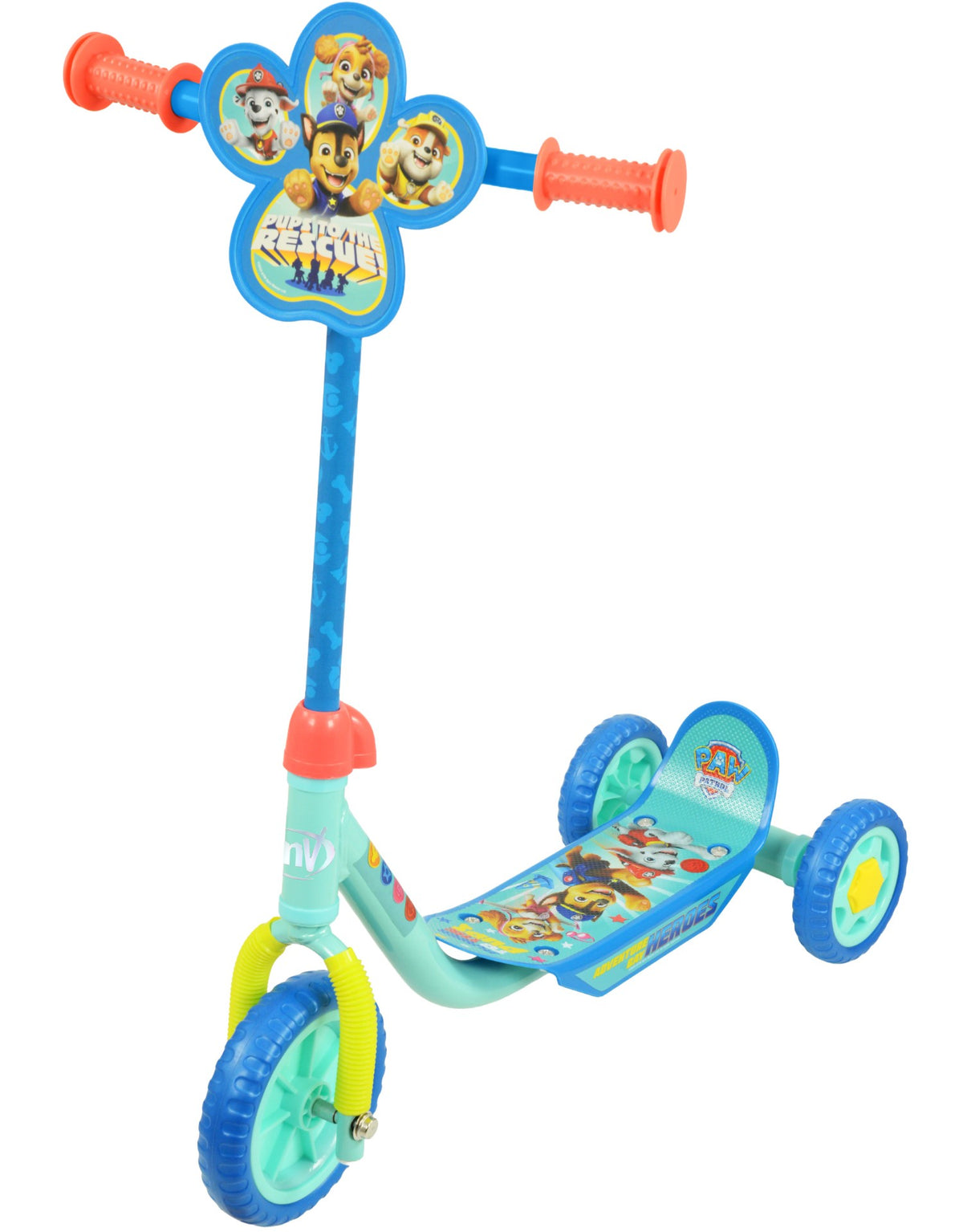 Paw Patrol Deluxe 3-hjulet løbehjul fra MV Sports med farverige motiver