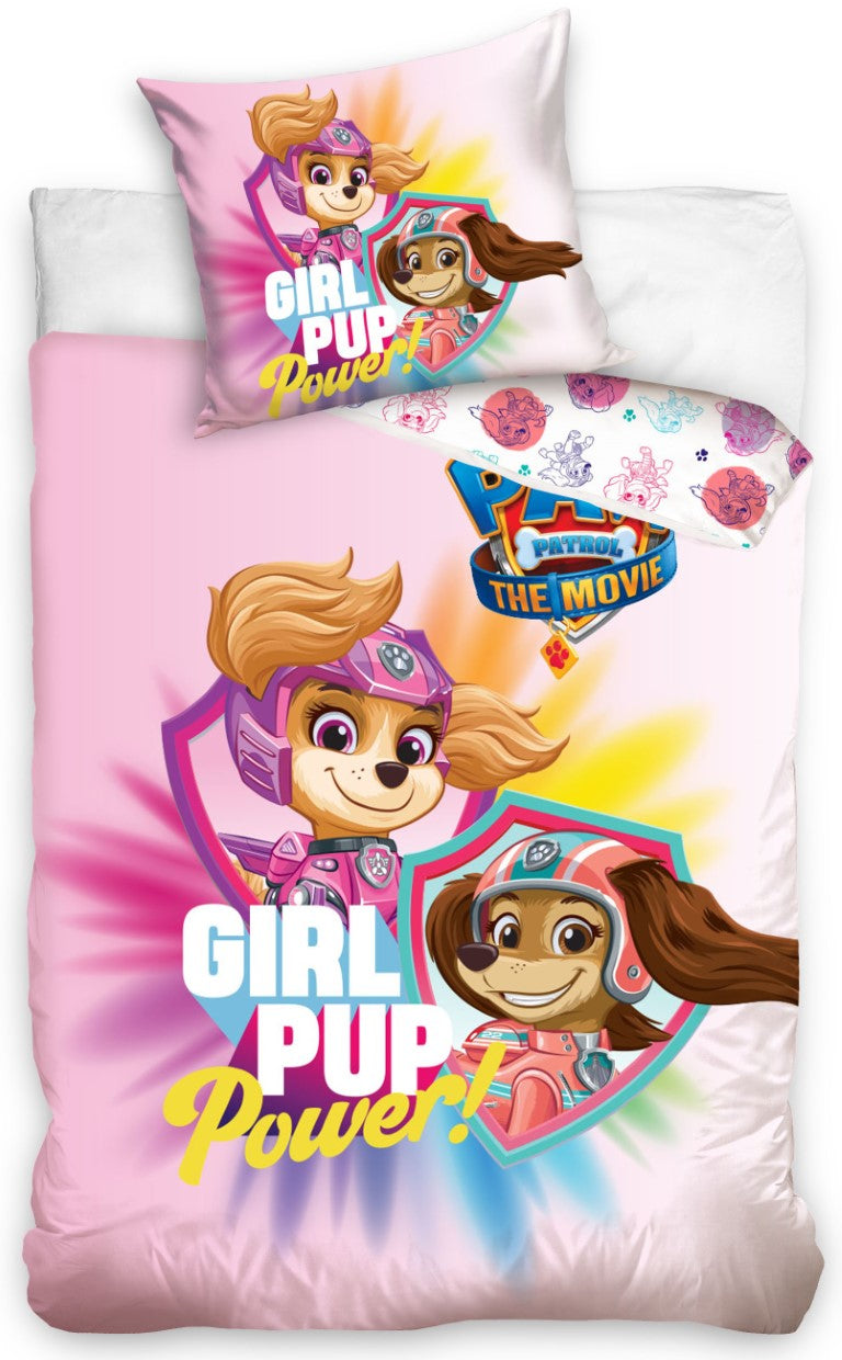 Se Paw Patrol The Movie ''Girl PUP Power'' Sengetøj 140x200cm ✔ Kæmpe udvalg i Bolig Magasin - Køb online på udsalg og tilbud lige nu ✔ Billig fragt og hurtig levering - Varenummer: MMAction-2040254 og 5902689499548 på lager - Udsalg på Paw Patrol sengetøj til Børn Få op til 63% i rabat - Over 1.798 mærker samlet på udsalg
