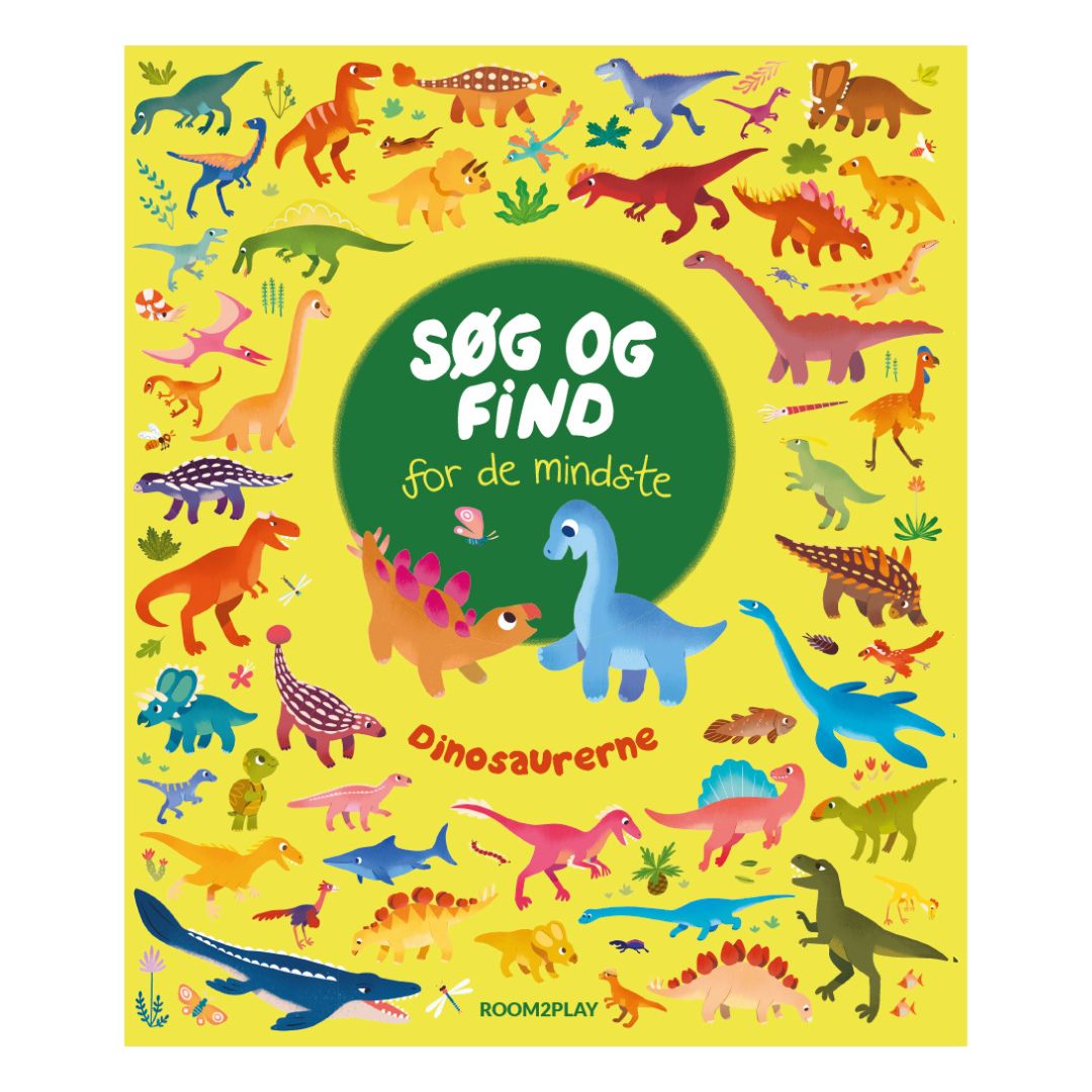 Søg og find-bog med dinosaurer fra Forlaget Room2Play
