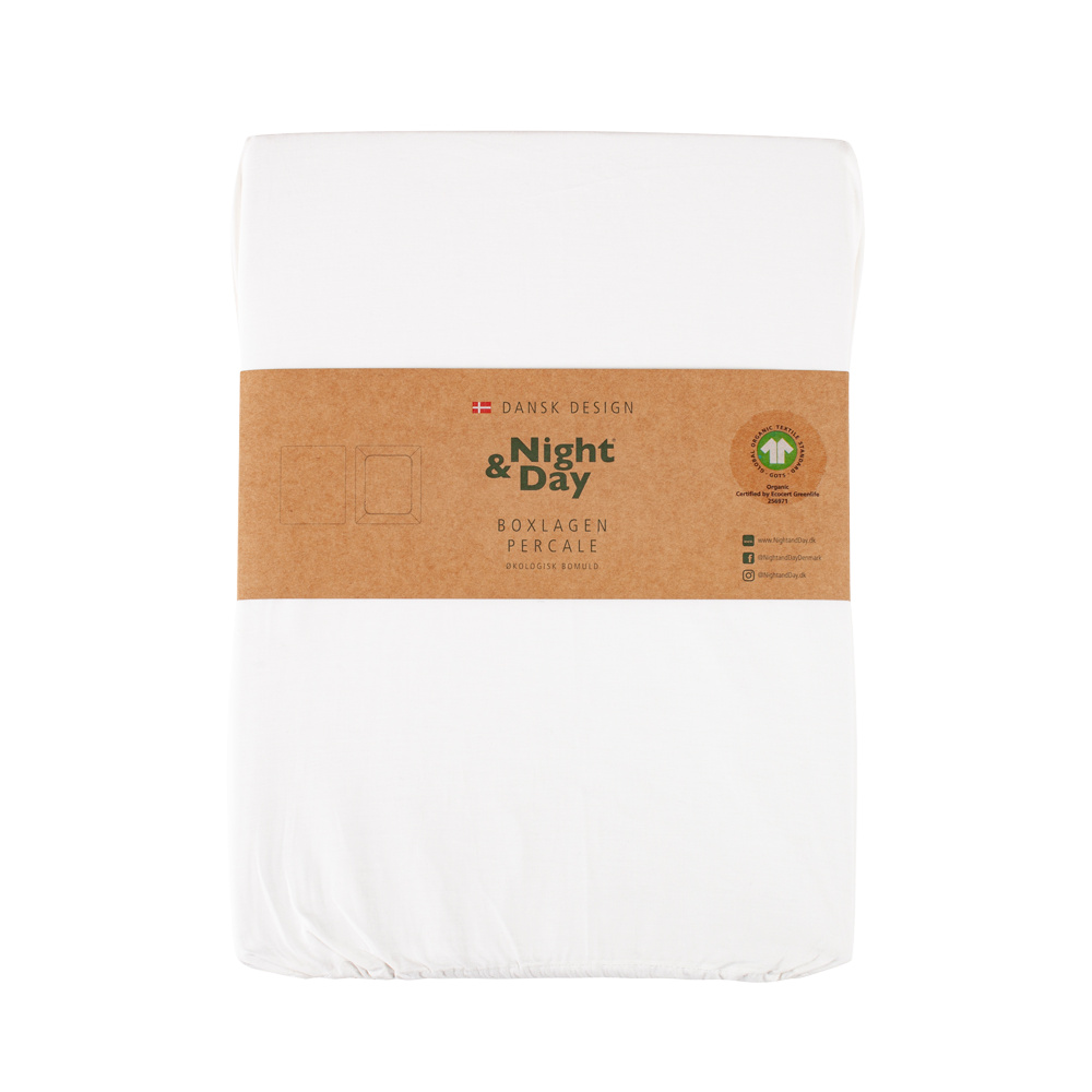 Se Night og Day PERCALE Økologisk Boxlagen - 180x200 cm - Hvid ❤ Kæmpe udvalg i Night og Day - Køb online på udsalg og tilbud lige nu ❤ Billig fragt og hurtig levering - Varenummer: HomeFeeling-1544 og barcode / Ean: 5703288108486 på lager - Udsalg på Lagner - Percale lagner - Alle lagner Store besparelser – op til 67% - Udsalg på mere end 2.281 populære mærker