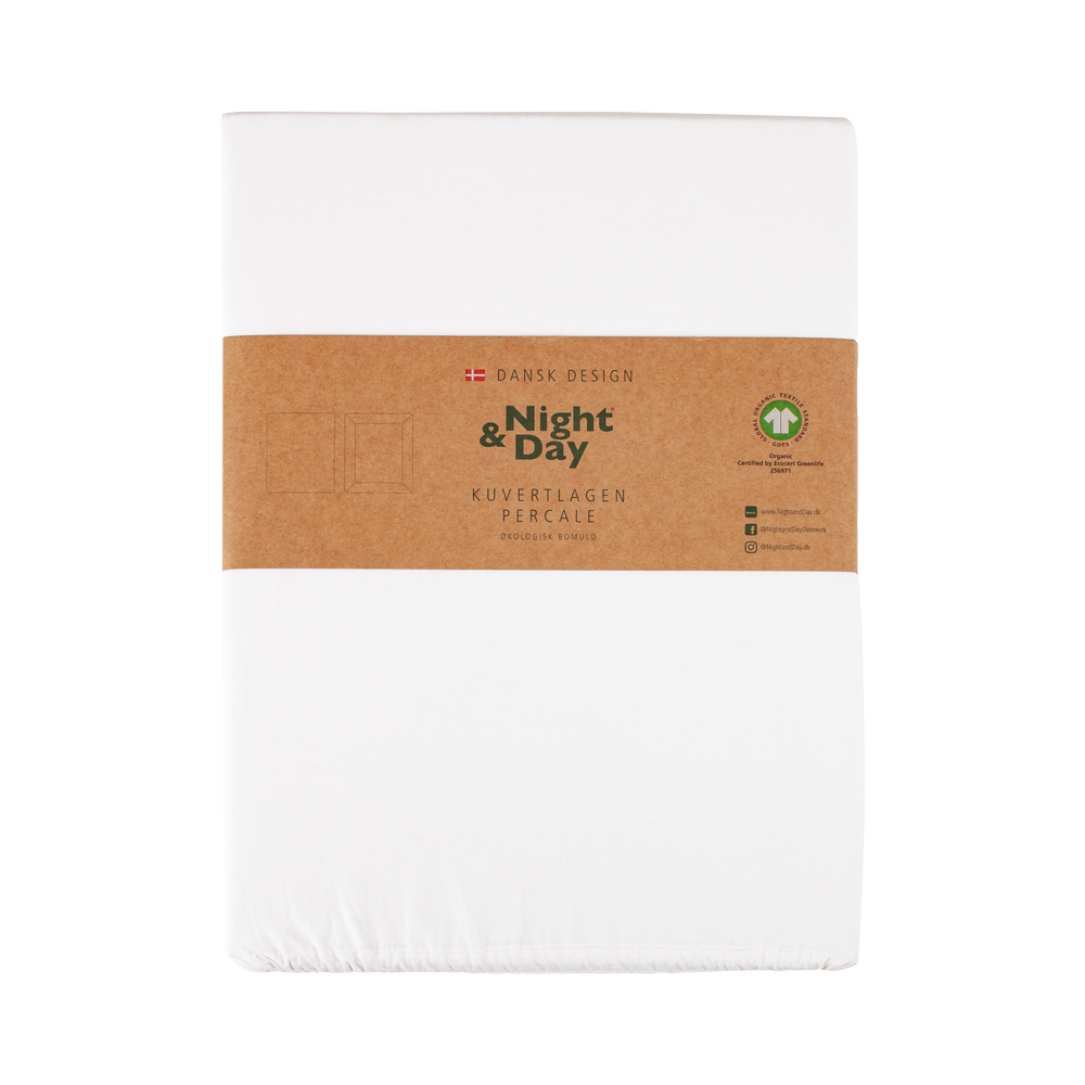 Se Night og Day PERCALE Økologisk Kuvertlagen - 90x210x9+15 cm - Hvid ❤ Kæmpe udvalg i Night og Day - Køb online på udsalg og tilbud lige nu ❤ Billig fragt og hurtig levering - Varenummer: HomeFeeling-1588 - Udsalg på Lagner - Percale lagner - Alle lagner Få op til 69% i rabat - Over 1.798 brands samlet på udsalg