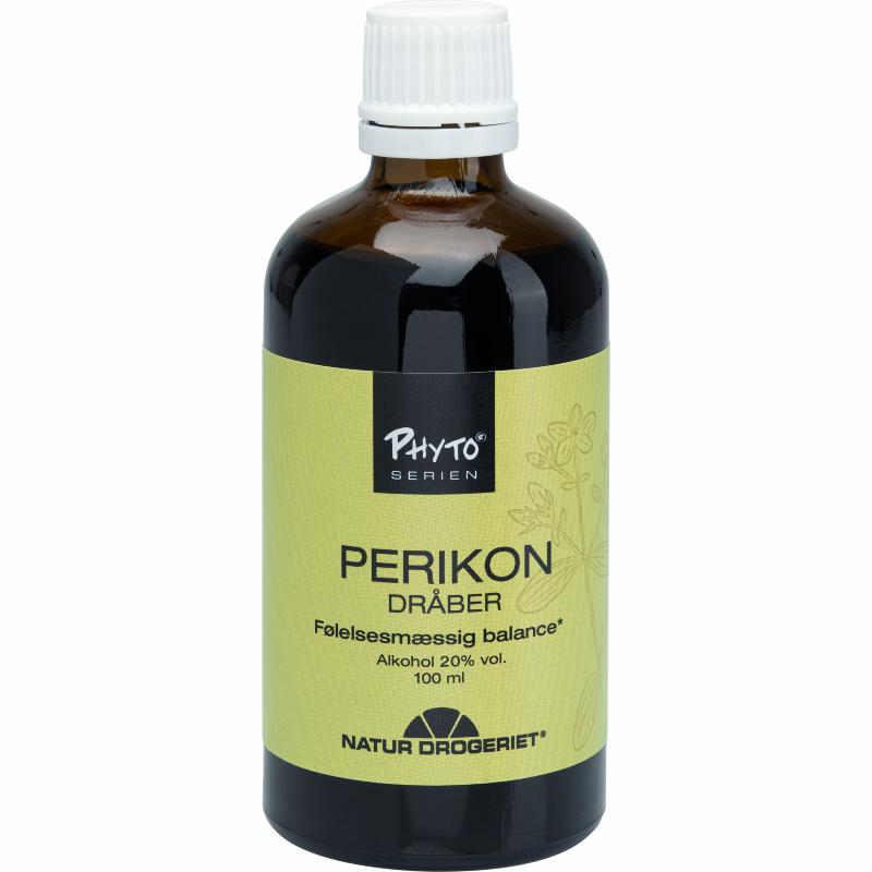 Flaske med Natur-Drogeriet Perikon dråber, 100 ml