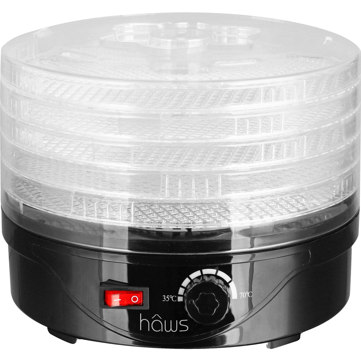 Sort Hâws Hjortø DH125 dehydrator med effekt på 125 watt