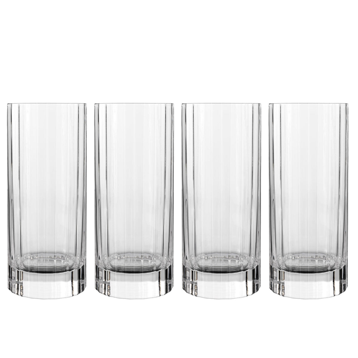 Fire øl- og longdrinkglas fra Luigi Bormioli i Bach-serien
