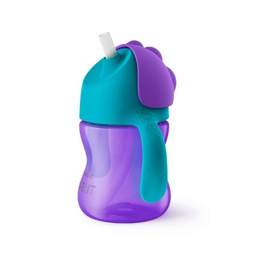 Philips Avent Bendy sugerørskop i lilla og blå til børn fra 9 måneder