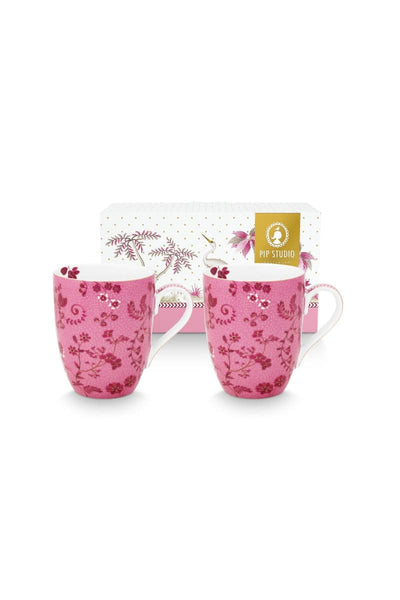 Se Pip Studio Jolie Flowers Pink krus på udsalg! 2 stk. 350ml. Billig fragt & hurtig levering. Spar op til 61%! Køb nu!