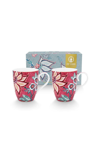Se billigt tilbud på Pip Studio kopper! 2 stk. store blomsterkopper i mørk pink, 350ml. Udsalg på Bolig > Køkken > Porcelæn. Spar op til 65%! Hurtig levering: 1-2 hverdage.