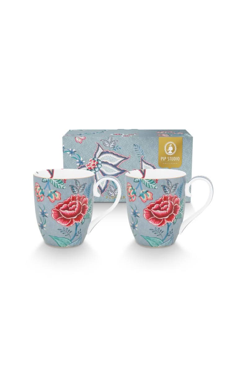 Se tilbud på Pip Studio XL Flower Festival Mugs! Billigt udsalg på 2 stk. 450ml. Hurtig levering, billig fragt. Spar op til 52%!