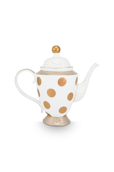 Se tilbud på Teapot Dot Delight White-Gold 1.25ltr! Billigt udsalg på Pip Studio. Køb online nu! Hurtig levering, billig fragt. Varenummer: CADEC-51.005.082. Spar op til 57%.