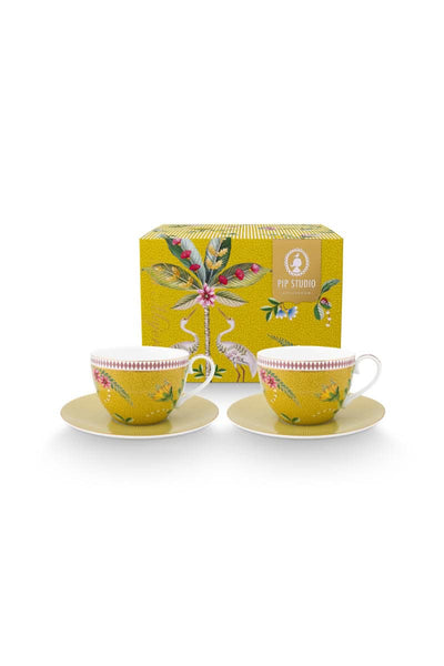 Se billigt tilbud på Set/2 Cups & Saucers La Majorelle Yellow 280ml! Udsalg på Pip Studio - Køb online nu. Hurtig levering, billig fragt. Varenummer: CADEC-51.004.153. Spar op til 56%.