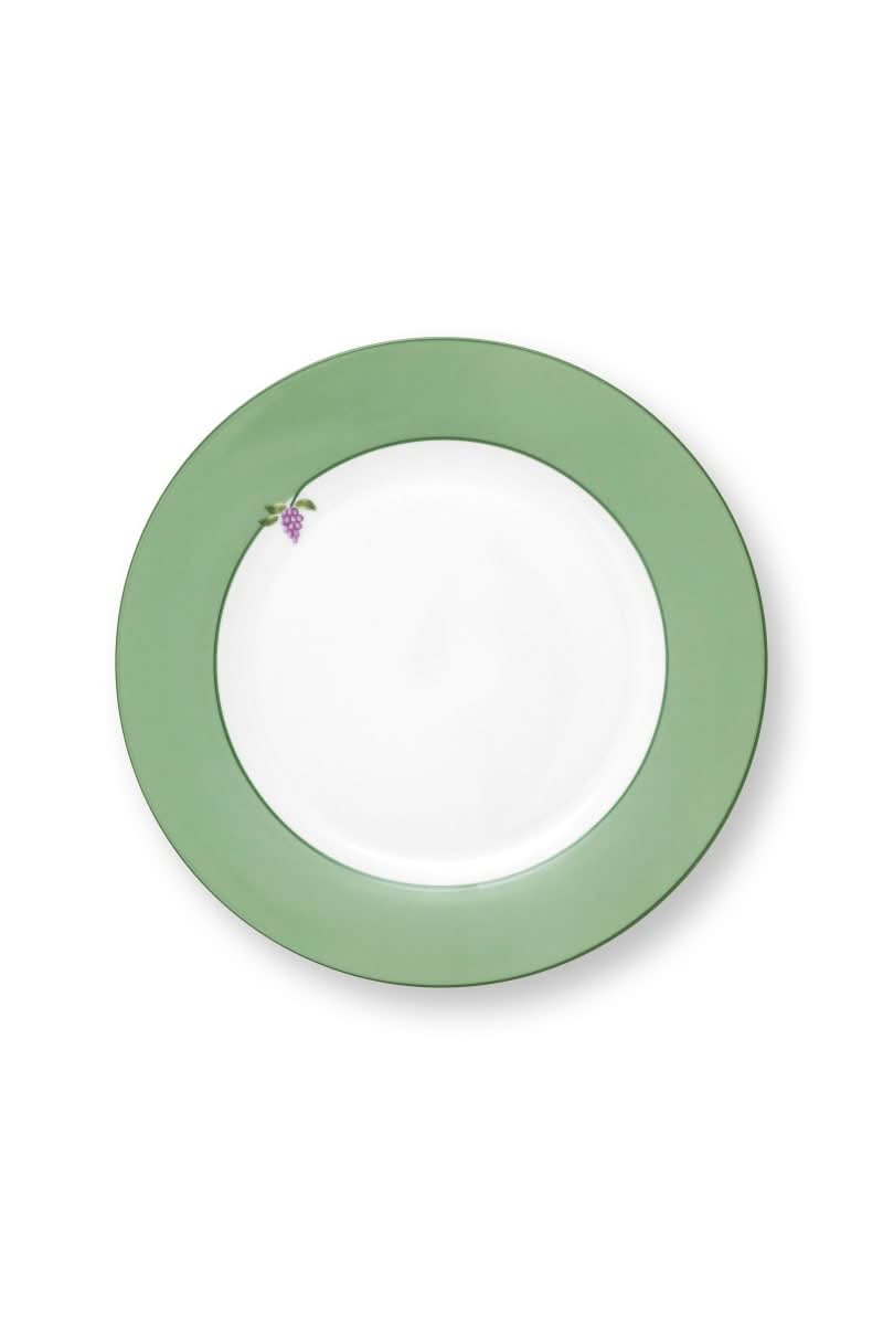 Pip Studio Plate Lily&Lotus Uni Light Green 23cm