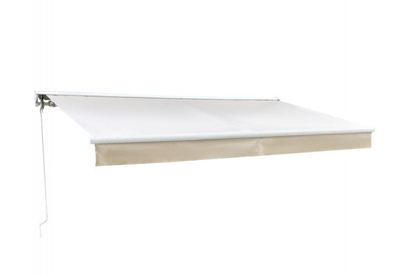 Se Pil Markise - Semikassette m/Motor - 3,5 x 3 m - Hvid/Beige ❤ Super billig fragt og lynhurtig levering - Varenummer: Havemøbelland-DK4669 - Udsalg på DIVERSE - Markiser Få op til 67% i rabat - Tusindvis af varer fra over 2.739 brands