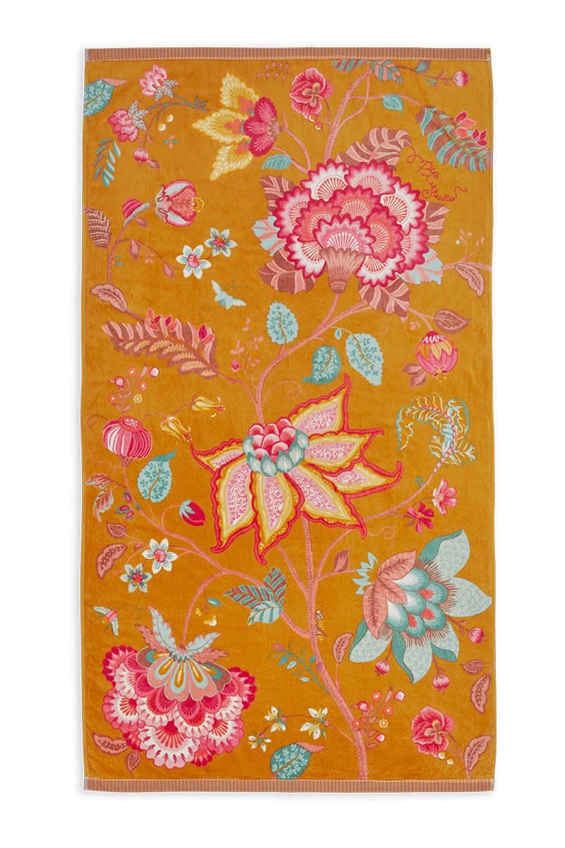 Pip Studio Flowers beachtowel Yellow