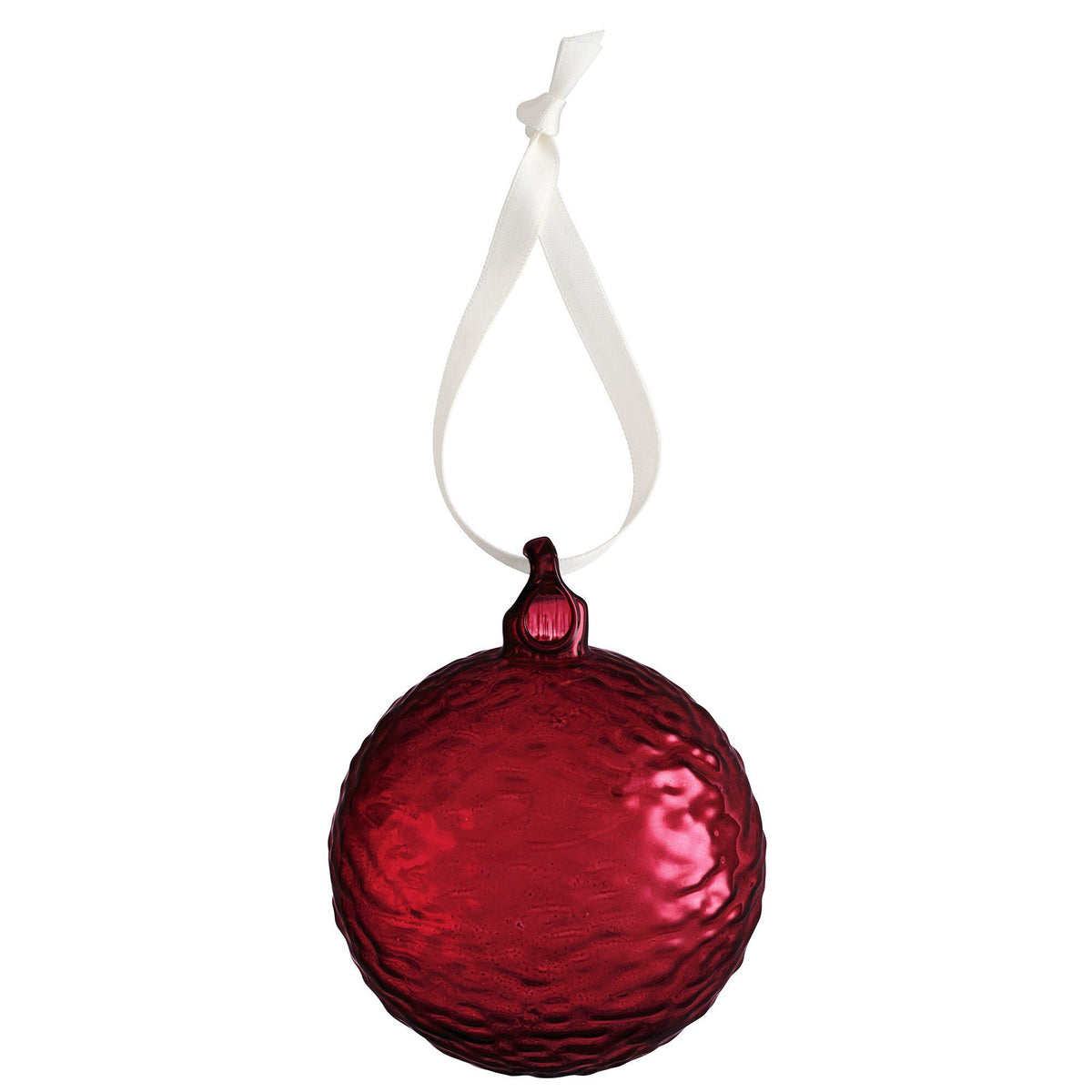 Mønstrede Gry julekugler i deep red fra Cooee design