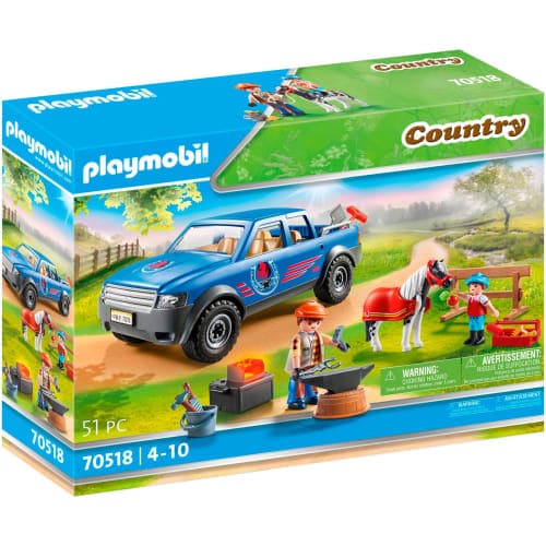 Playmobil Country Pick-up truck med mobilsmedje