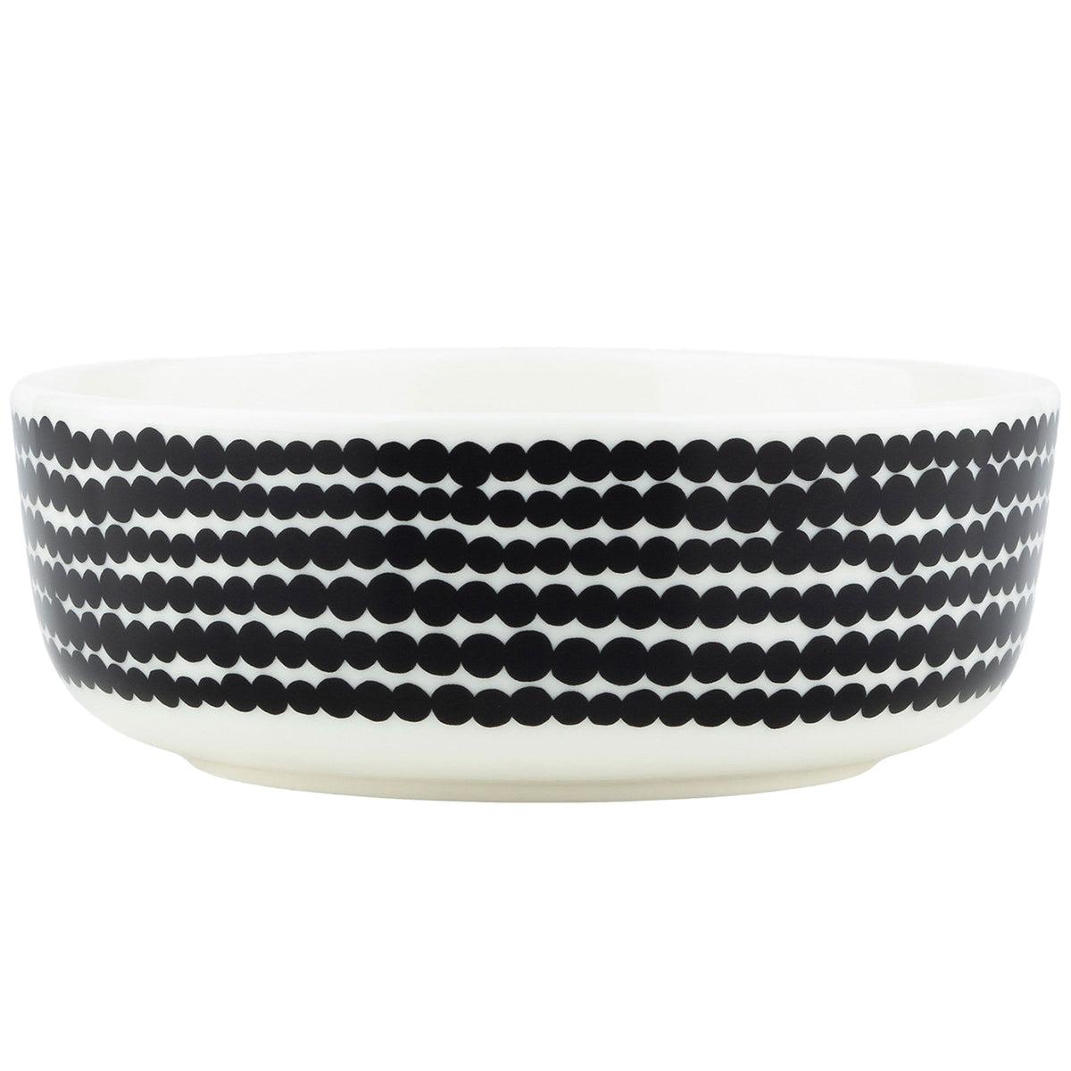 Marimekko Siirtolapuutarha skål på 4 dl i sort og hvid grafisk design
