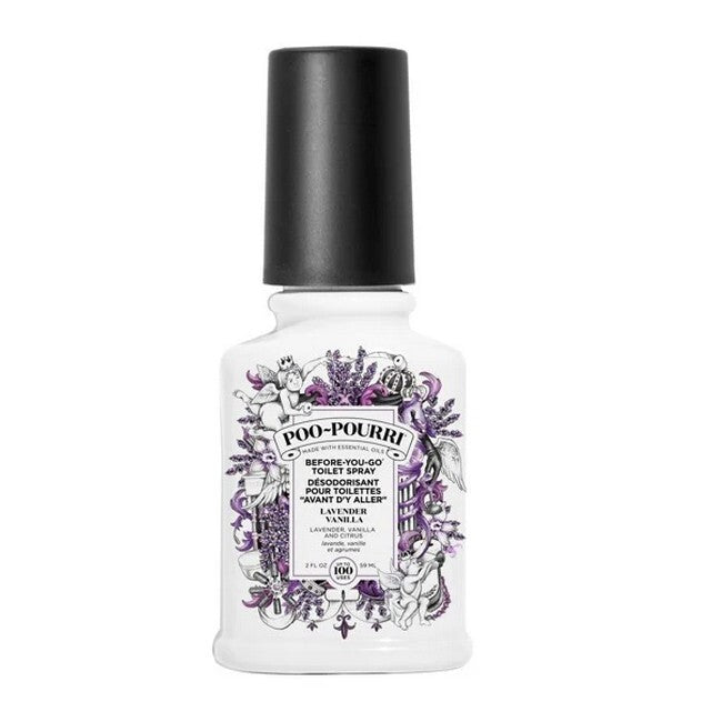 Poo Pourri Lavender Vanilla Toilet Spray i lille flaske med 59 ml