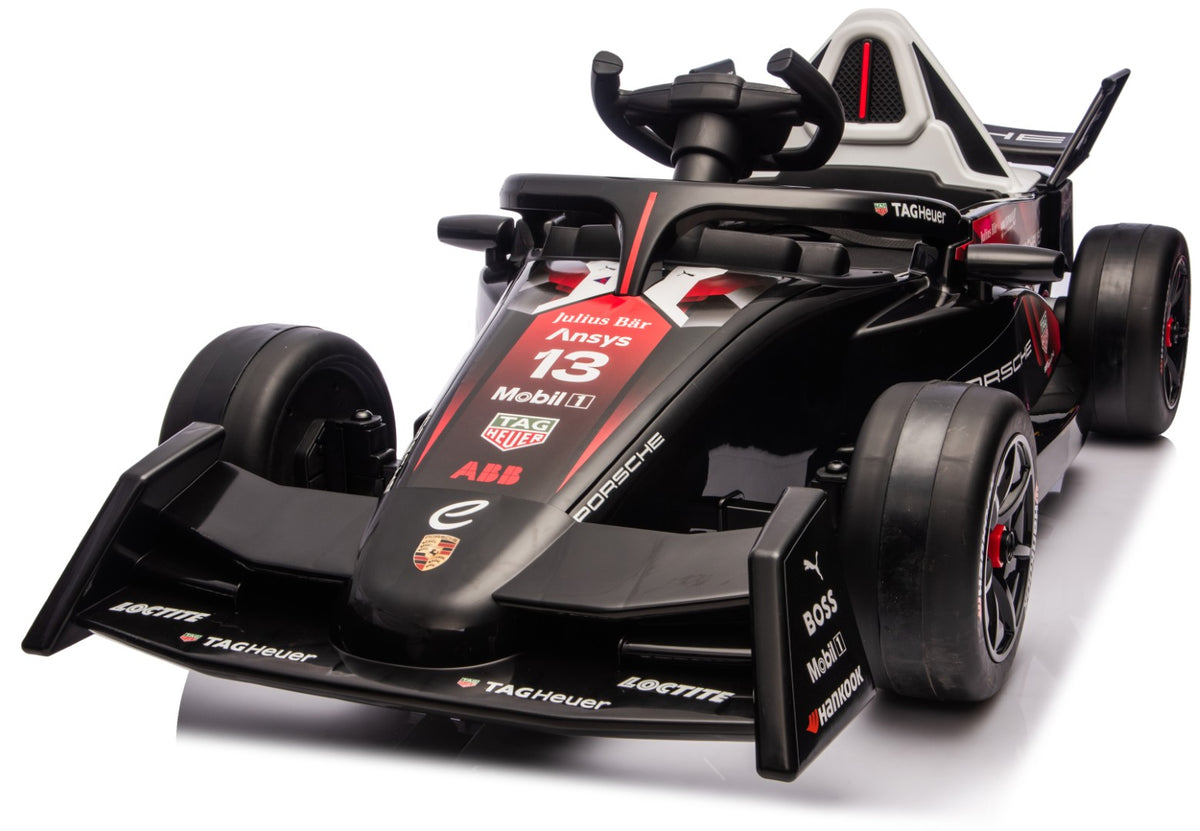Se Porsche Formula E 12V elbil til børn m/Gummihjul, 2.4G, Lithium ✔ Kæmpe udvalg i Megaleg - Køb online på udsalg og tilbud lige nu ✔ Super billig fragt og lynhurtig levering - Varenummer: MMAction-28316 og 5712548283160 på lager - Udsalg på Elbiler til Børn 10-12V (2 x motor) Få op til 63% i rabat - Find over 1.798 mærker på udsalg