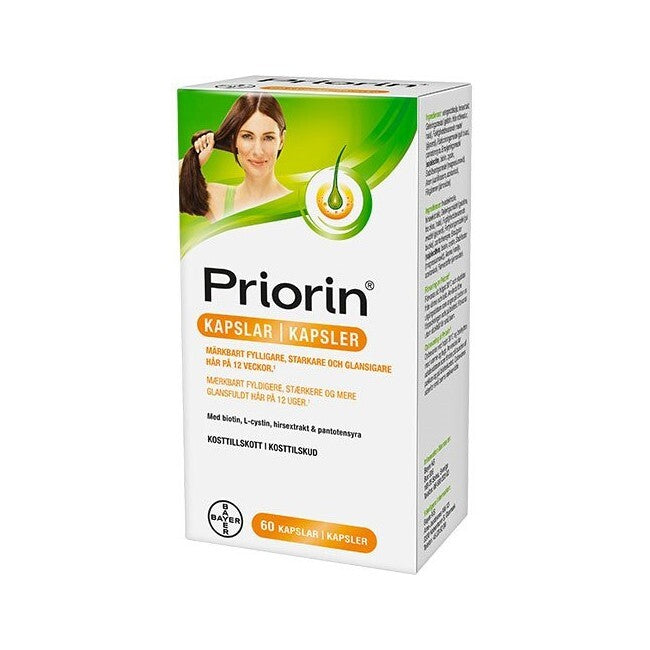 Pakning med Priorin Biotin kapsler, 60 stk.