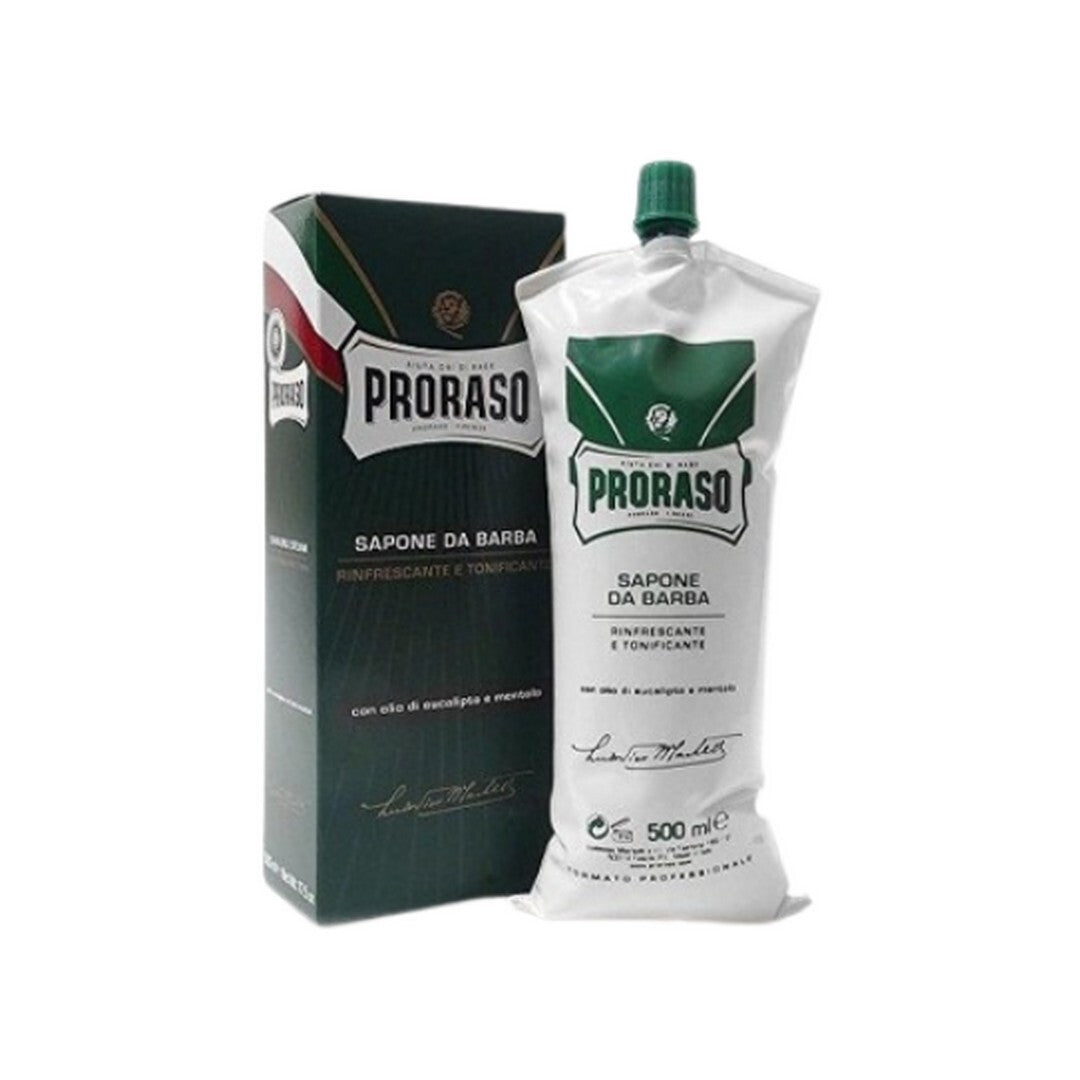 Proraso barbercreme Refresh Eucalyptus & Menthol i 500 ml beholder
