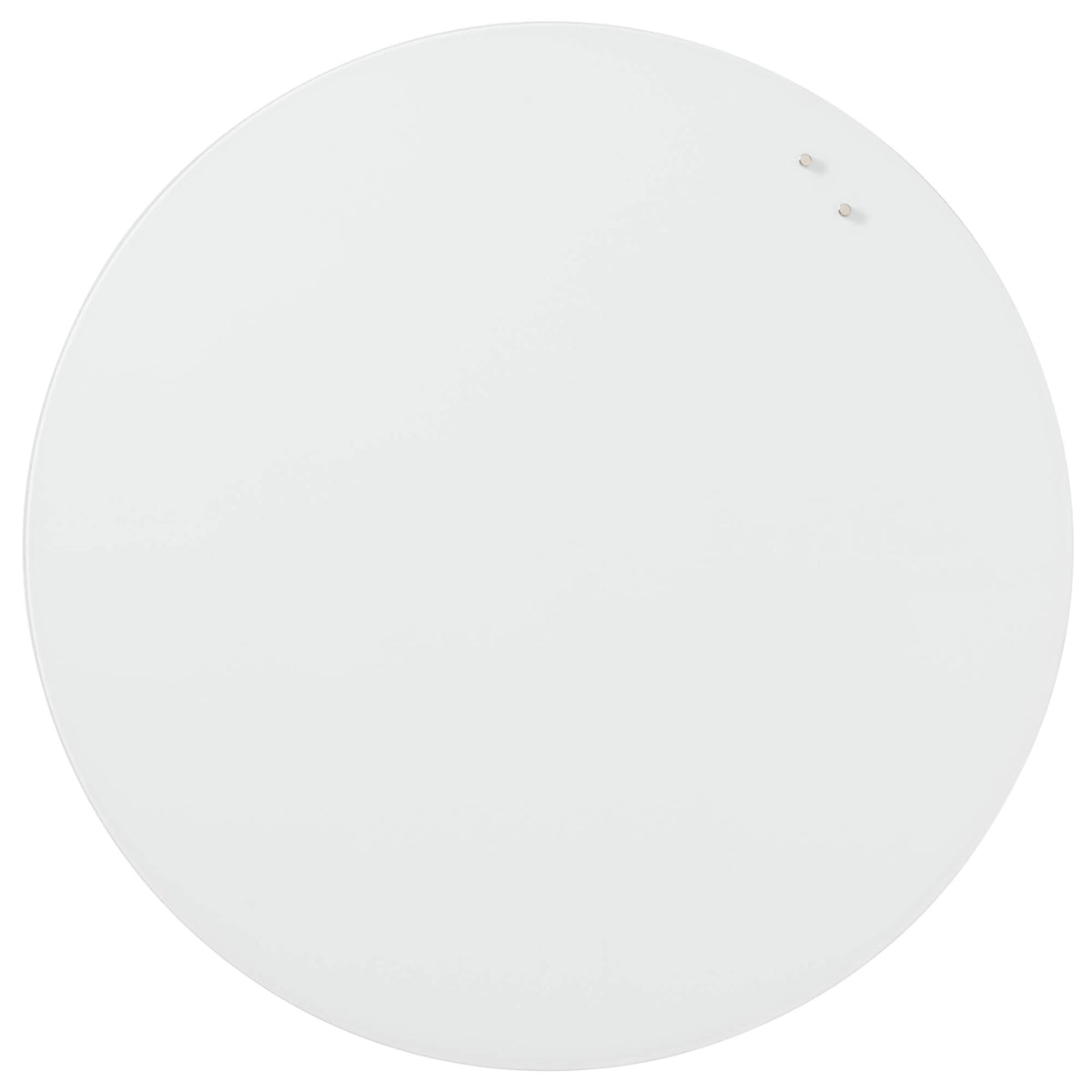 Rund hvid Naga PURE White magnetisk glastavle, 80 cm