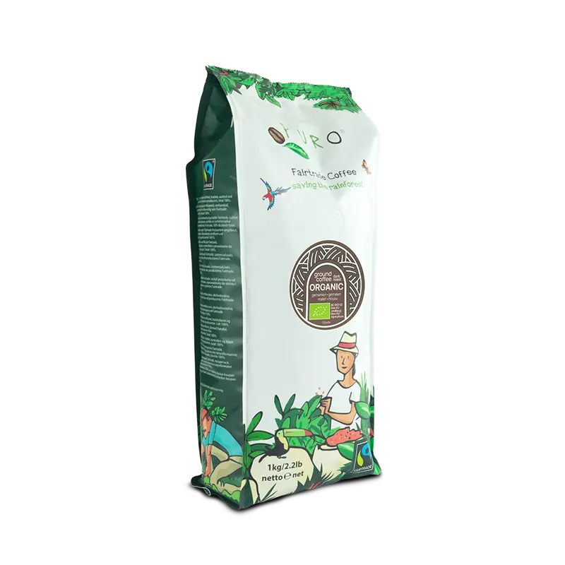 Puro Organic Dark Roast mørkristet filterkaffe, 100 % Arabica, 1 kg