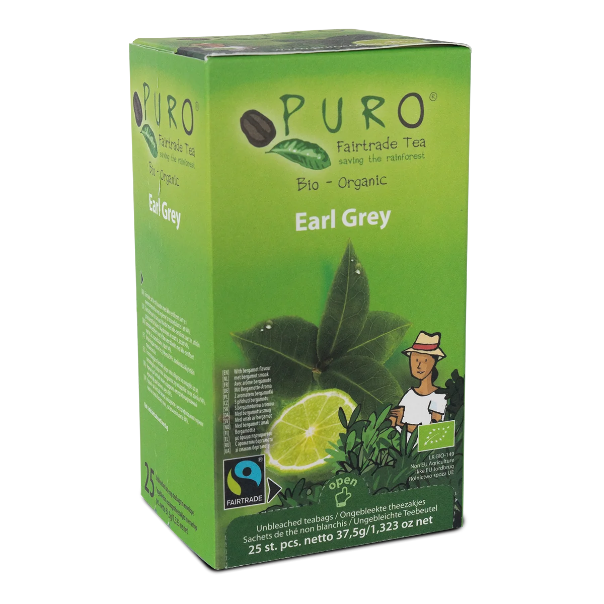 Puro Earl Grey sort te i breve med bergamot