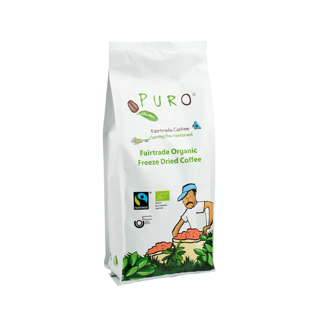 Dåse med Puro Instant kaffe på 500 g, mellemristet kaffeblend