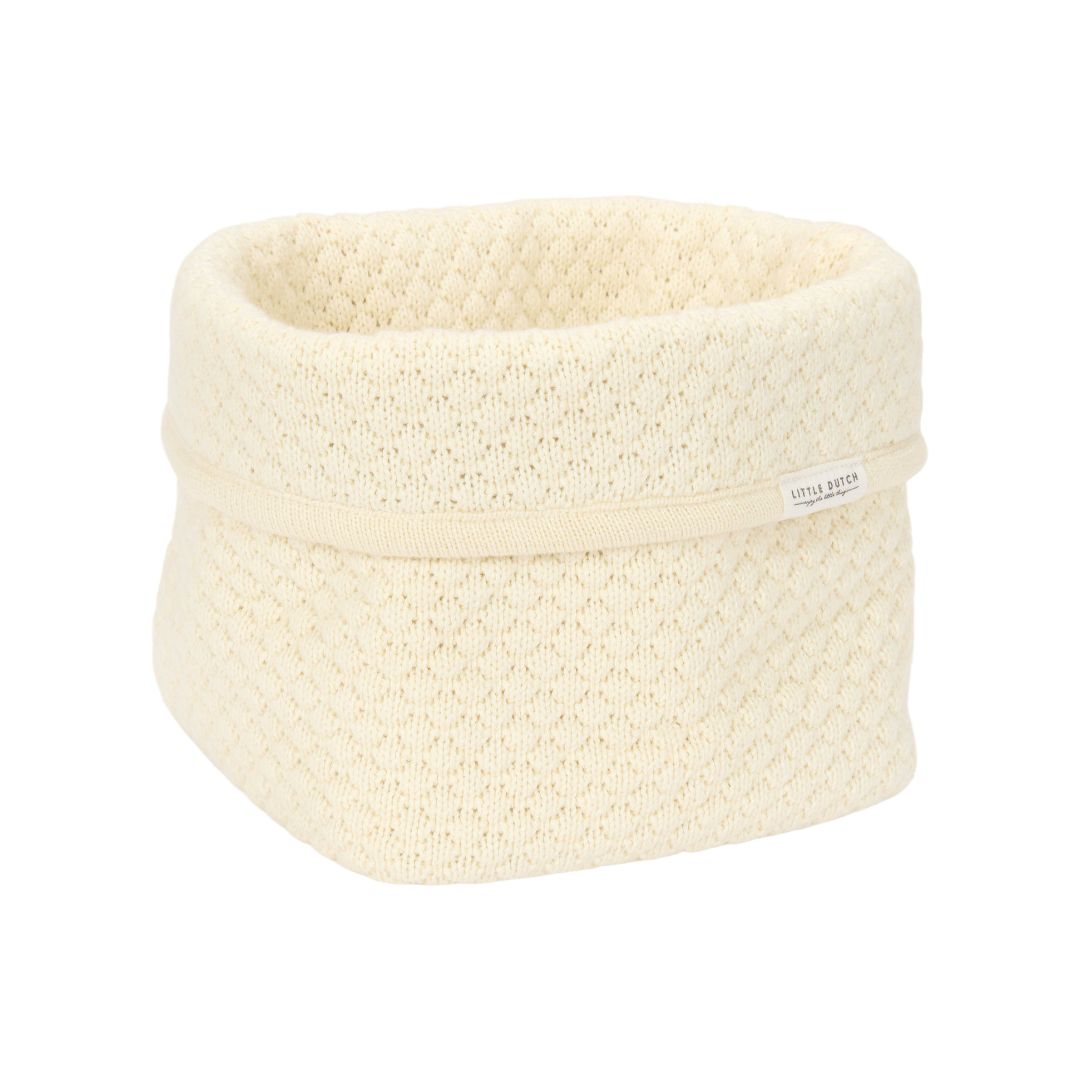 Lille hvid puslekurv i farven pure soft white fra Little Dutch
