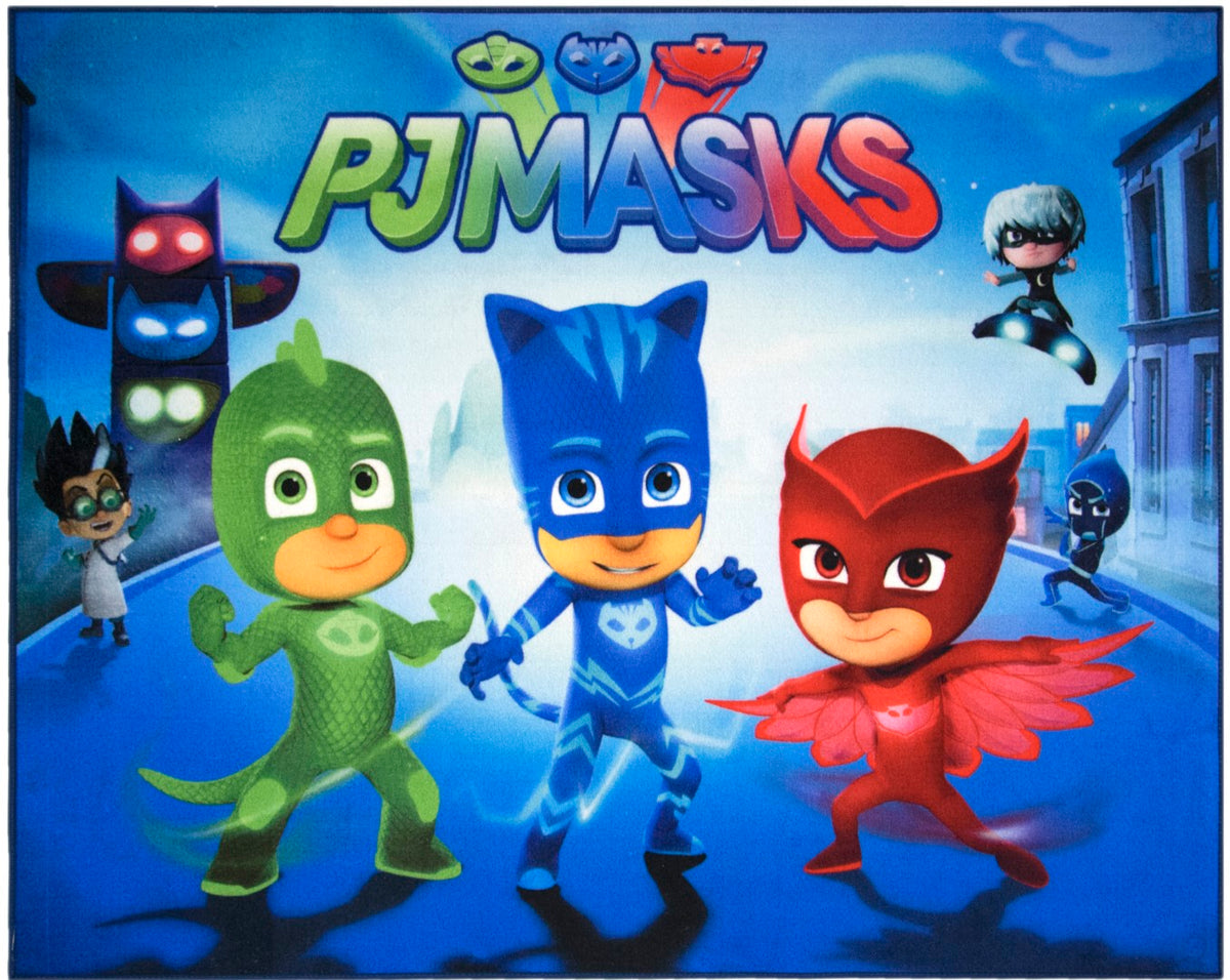 Se Pyjamasheltene / PJ Mask De Luxe gulvtæppe til børn 95x125 ✔ Kæmpe udvalg i Associated Weavers - Køb online på udsalg og tilbud lige nu ✔ Meget billig fragt og hurtig levering - Varenummer: MMAction-177176 og 5414956547048 på lager - Udsalg på Gulvtæpper til Børn Store besparelser – op til 77% - Store besparelser på over 2.739 mærker