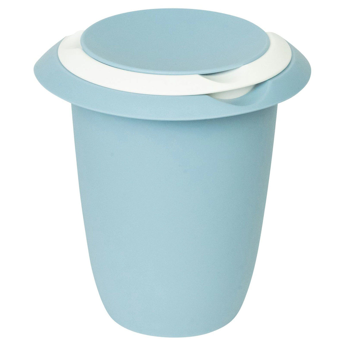 Westmark røreskål på 1 liter i blå og hvid med låg og hældetud