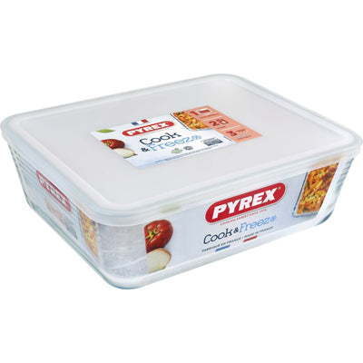 Se Pyrex Cook & Freeze madkasse/glasform med låg, 4,2 liter ✔ Kæmpe udvalg i Pyrex ✔ Meget billig fragt og hurtig levering: 1 - 2 hverdage - Varenummer: KTO-401094 og barcode / Ean: '3137610001893 på lager - Udsalg på Madkasse Spar op til 67% - Over 1334 design mærker på udsalg