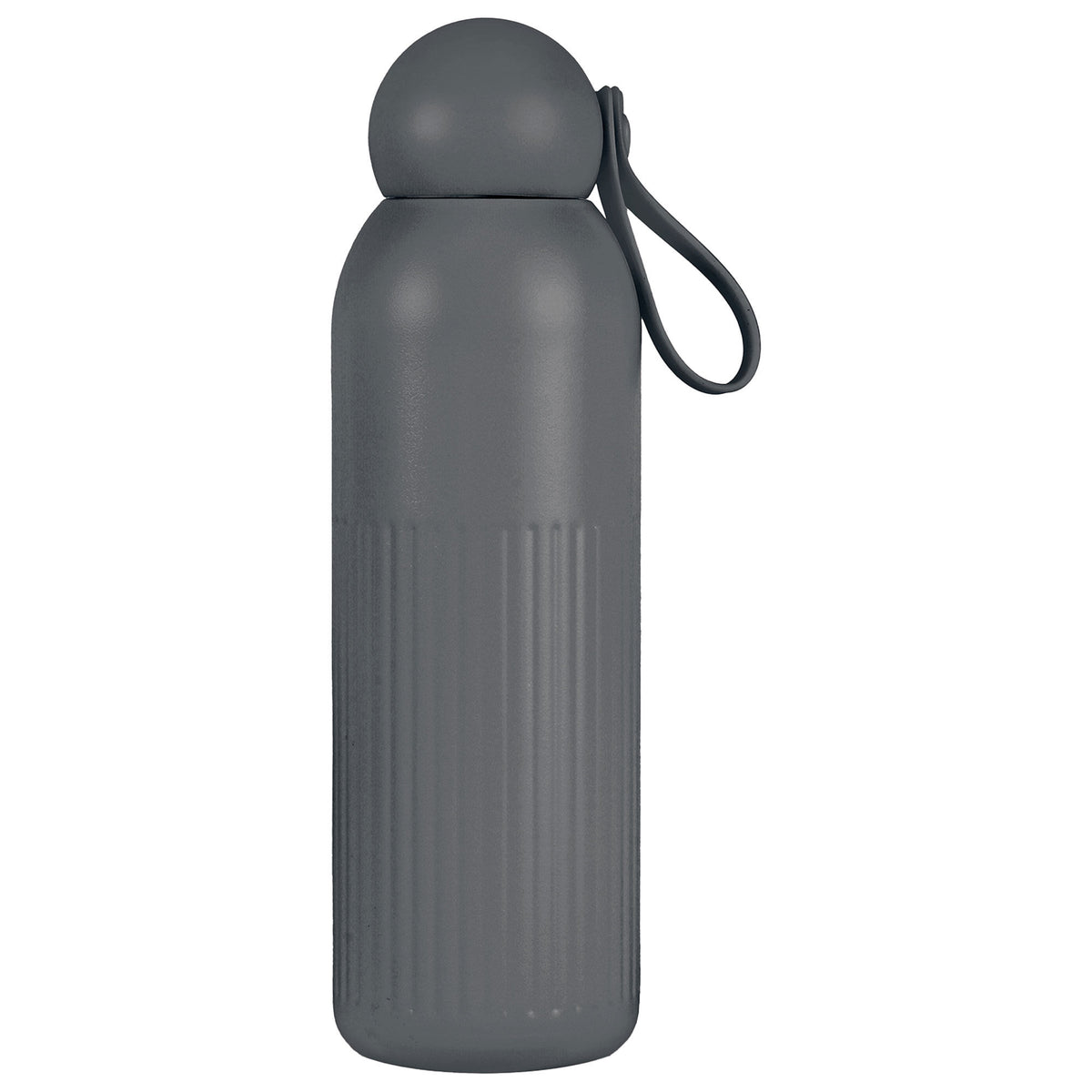 Mat grå Sagaform Tekla termoflaske på 50 cl med slank form