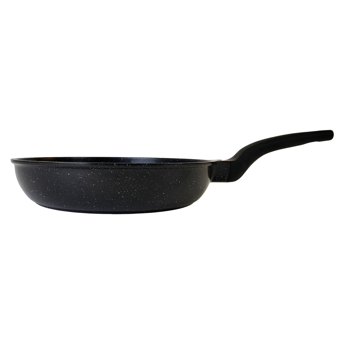 Sort Sagaform Isak stegepande på 28 cm set ovenfra