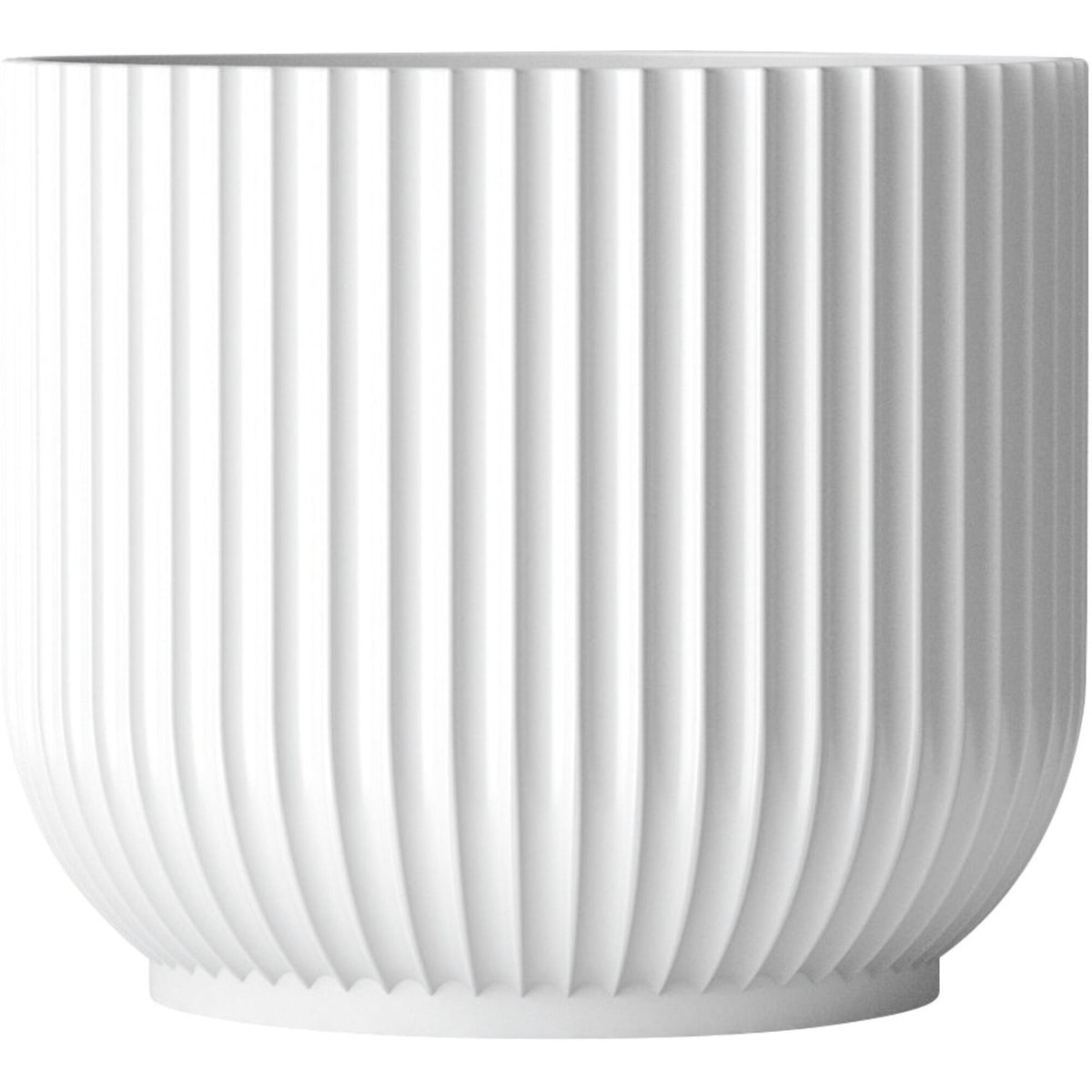 Stor Flowerpot urtepotteskjuler fra Lyngby Porcelæn, H 18,9 cm og Ø 18 cm