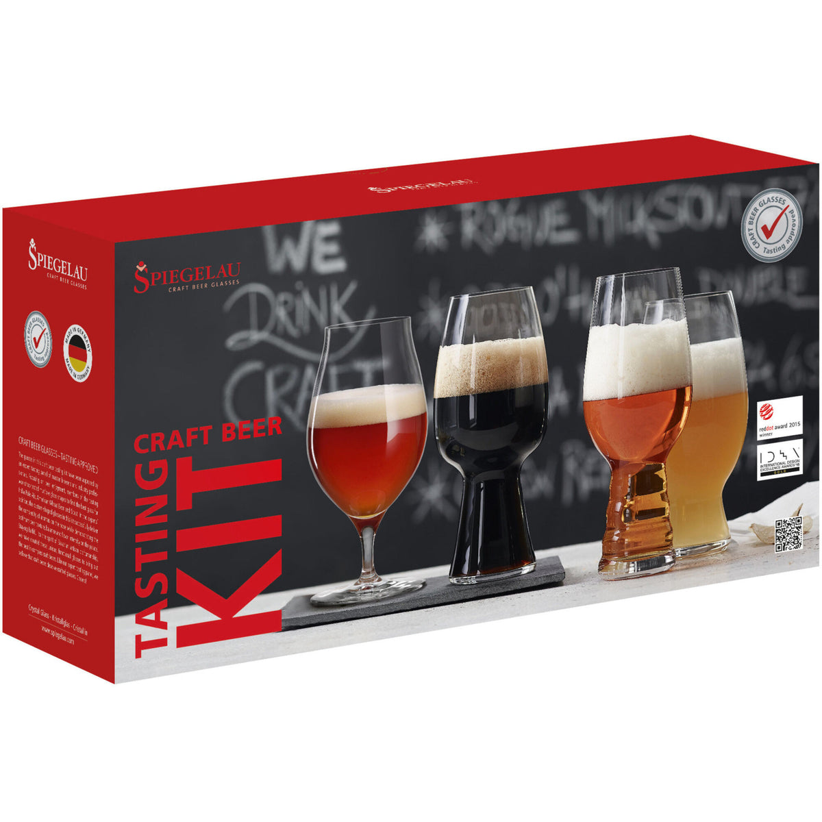 Spiegelau Beer Craft Tasting Kit med fire forskellige ølglas
