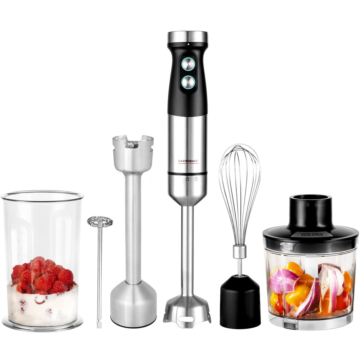 Gastroback Design Power stavblendersæt 5-i-1 med blenderstav