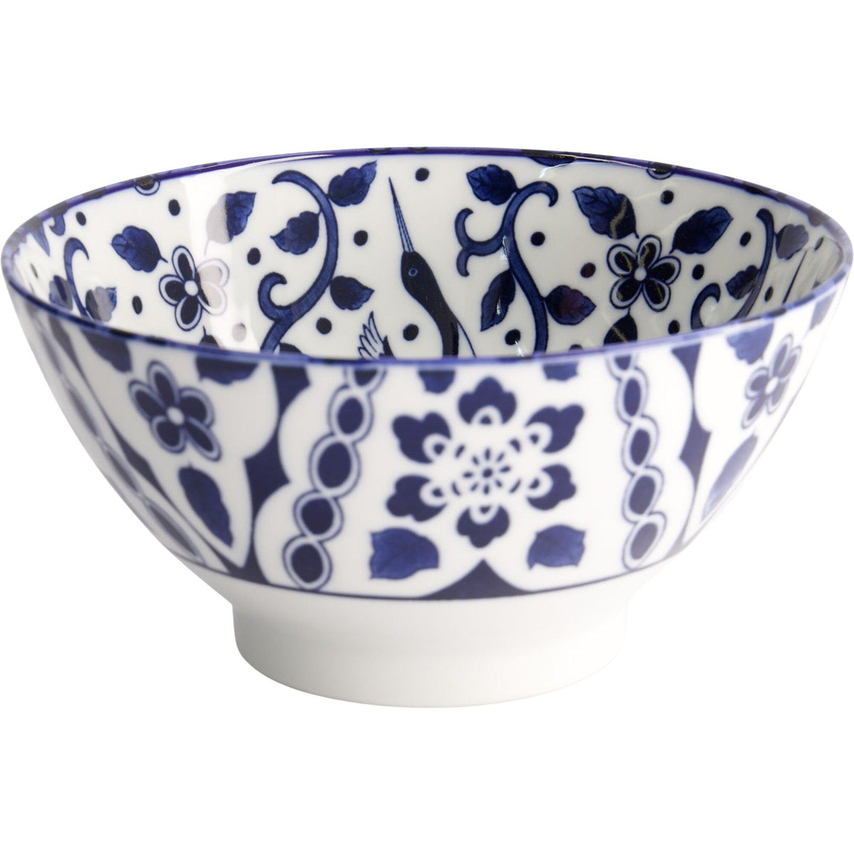 Tokyo Design Studio Blue Maizuru ramenskål på 1.000 ml med japansk inspireret mønster