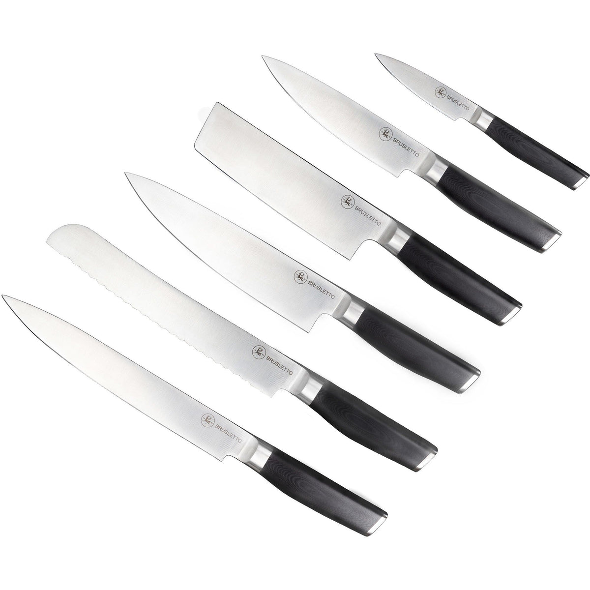 Brusletto knivsæt med seks knive til køkkenet