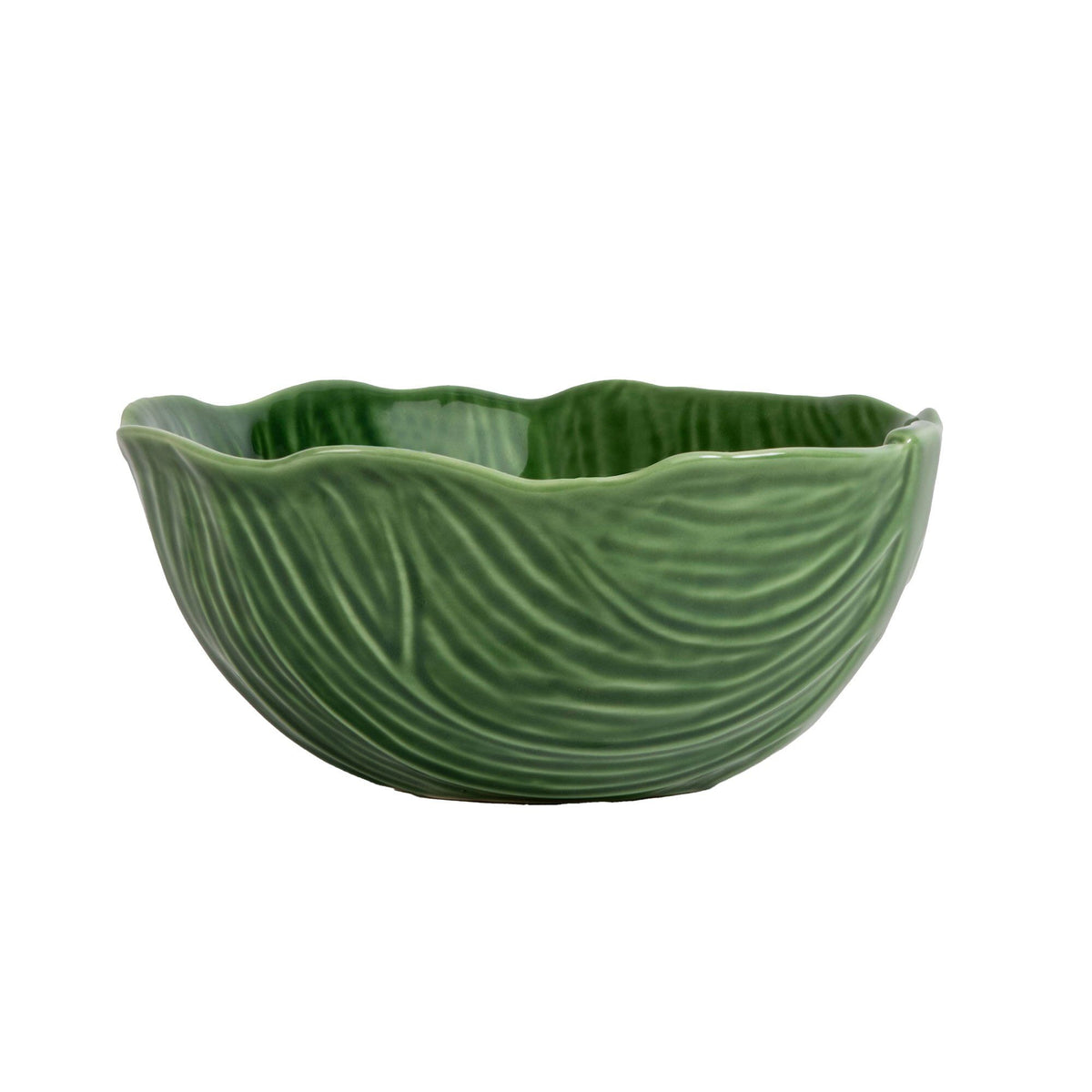 Grøn Byon Veggie skål på 20 cm formet som kålblade
